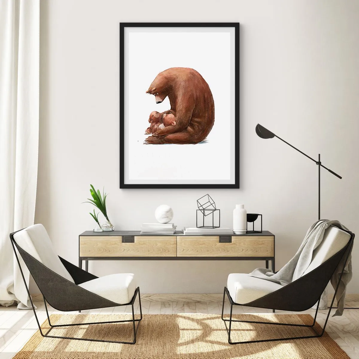 Poster in cornice nera - Sogni d'oro, bambini - 61x91 cm