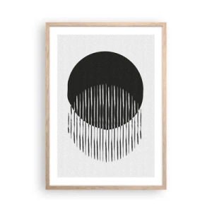 Poster in cornice rovere chiaro - Il suo alter ego - 50x70 cm