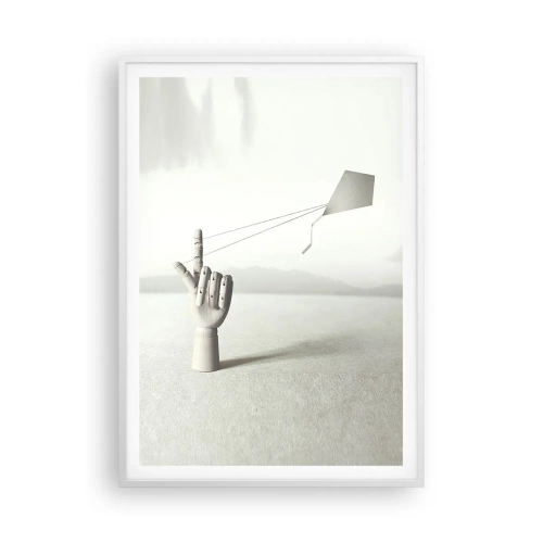 Poster in cornice bianca - Prova di forza - 70x100 cm