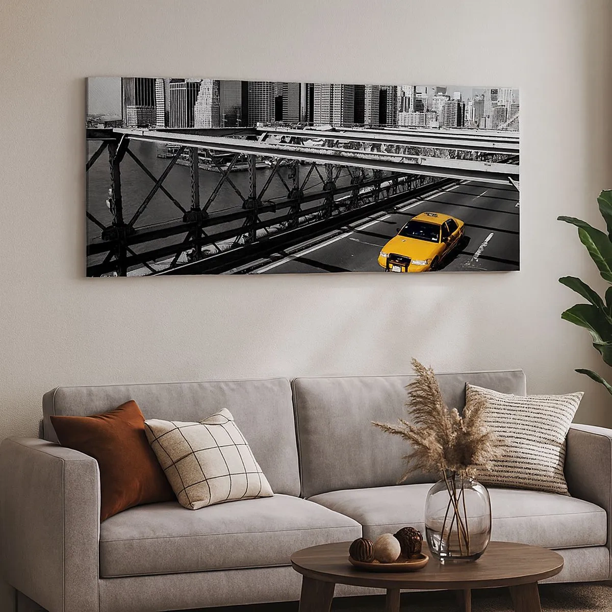 Quadro su tela - Stampe su Tela - Il colore della grande città - 100x40 cm
