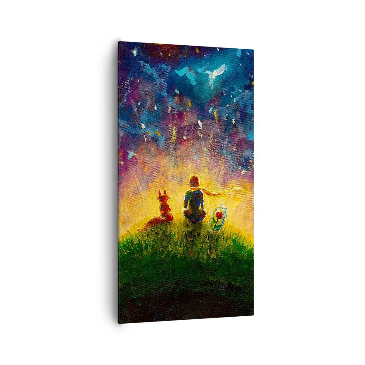 Quadro su tela - Stampe su Tela - Amore e amicizia: l'intero mondo - 65x120 cm