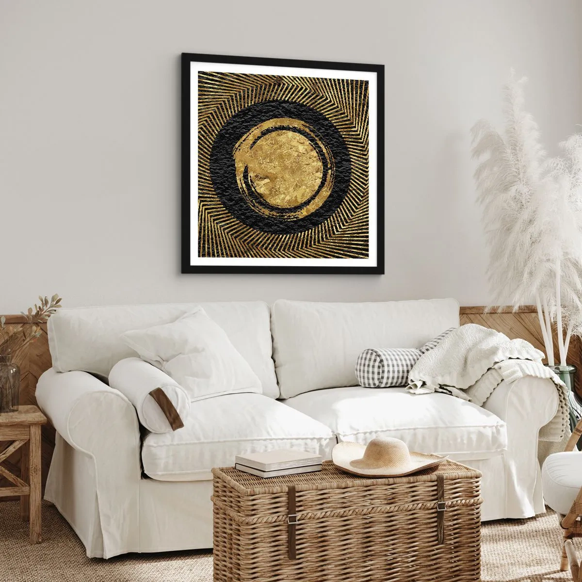 Poster in cornice nera - Composizione glamour - 30x30 cm