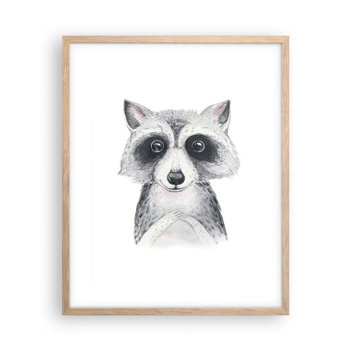 Poster in cornice rovere chiaro - Un attimo di commozione - 40x50 cm