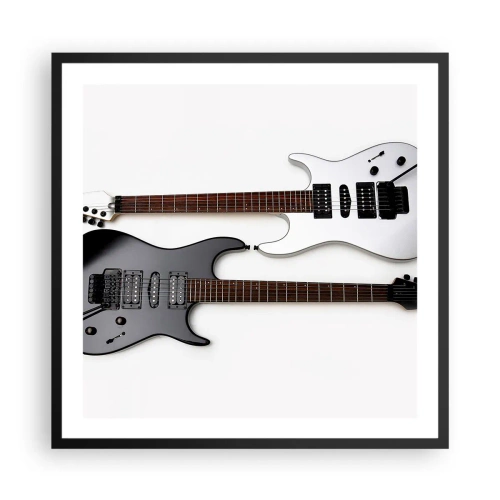 Poster in cornice nera - Armonia delle forme - 60x60 cm