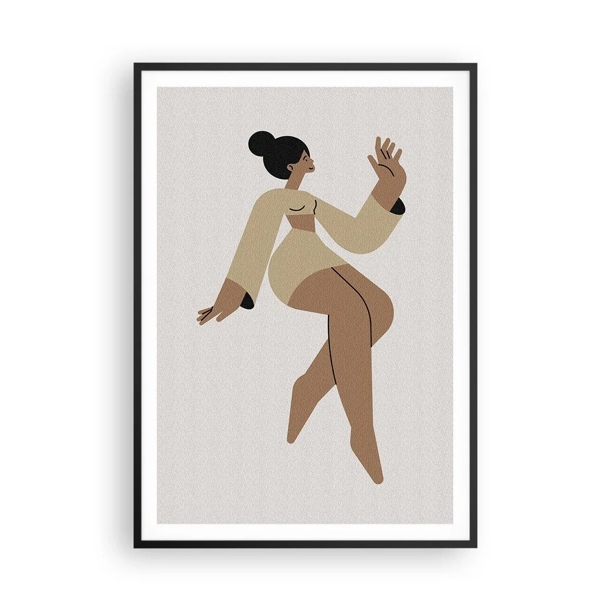 Poster in cornice nera - La forma del fascino - 70x100 cm