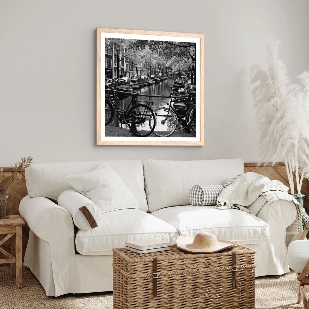 Poster in cornice rovere chiaro - Vista molto olandese - 50x50 cm