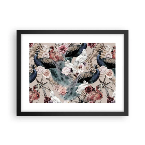 Poster in cornice nera - Nel giardino del palazzo - 40x30 cm
