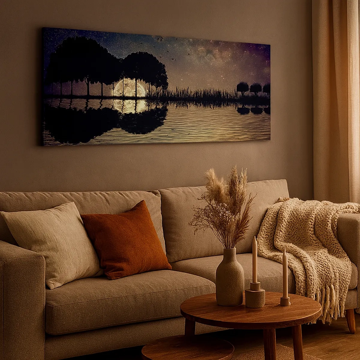 Quadro su tela - Stampe su Tela - Notte ai confini del mondo - 30x30 cm