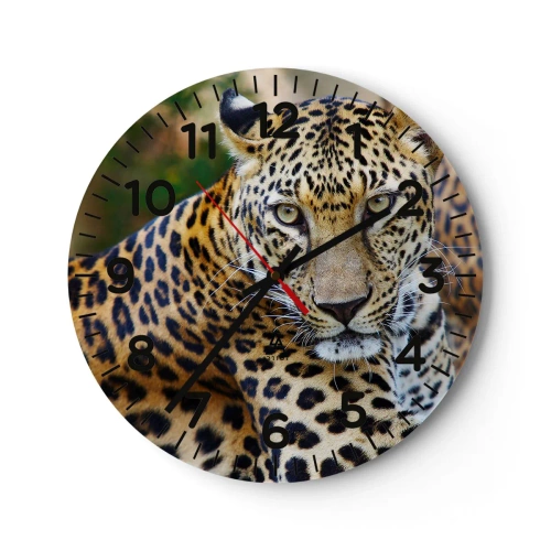 Orologio da parete - Orologio in Vetro - Selvaggio e tranquillo - 30x30 cm