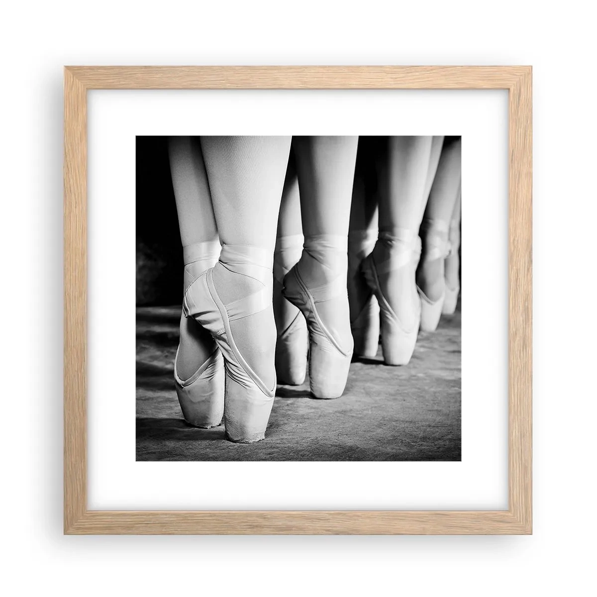 Poster in cornice rovere chiaro - Insieme, con leggerezza - 30x30 cm