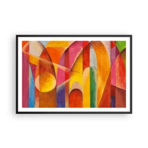 Poster in cornice nera - La cattedrale del sole - 91x61 cm