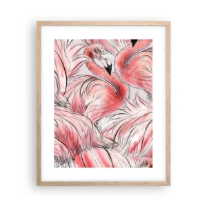 Poster in cornice rovere chiaro - Corpo di ballo alato - 40x50 cm