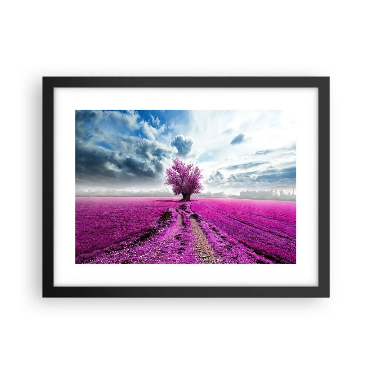 Poster in cornice nera - Brughiera selvatica - 40x30 cm