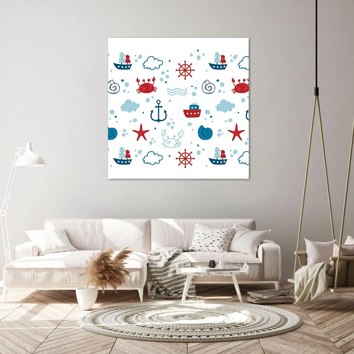 Quadro su tela - Stampe su Tela - Favola nel mare - 70x70 cm