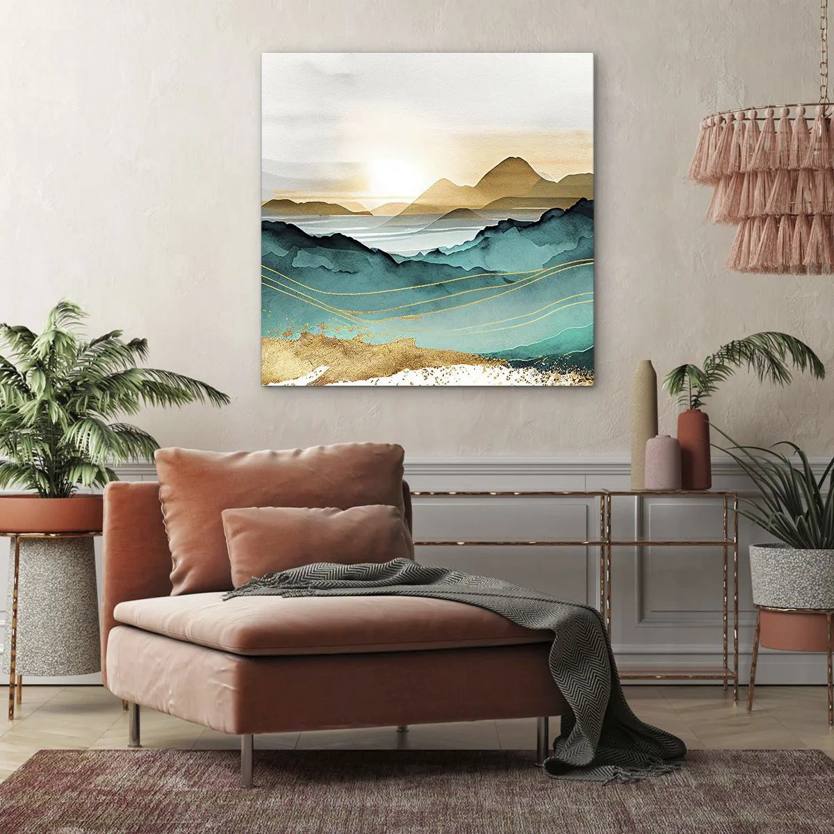 Quadro su tela - Stampe su Tela - Paesaggio ai confini dell'astrazione - 30x30 cm
