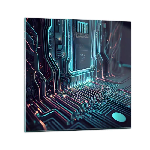 Quadro su vetro - Sto pensando qualcosa... - 60x60 cm