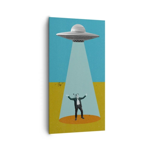 Quadro su tela - Stampe su Tela - Incontro ravvicinato - 65x120 cm