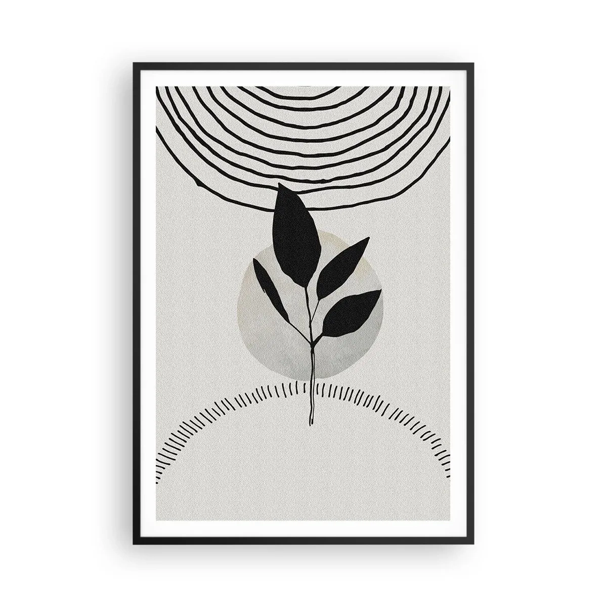 Poster in cornice nera - Composizione: i rituali della natura - 70x100 cm