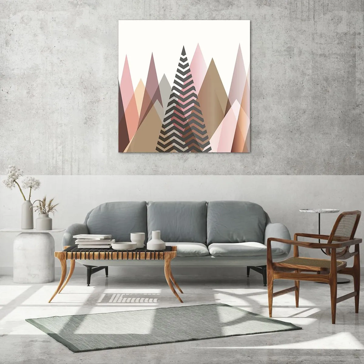 Quadro su vetro - Vista piramidale - 50x50 cm