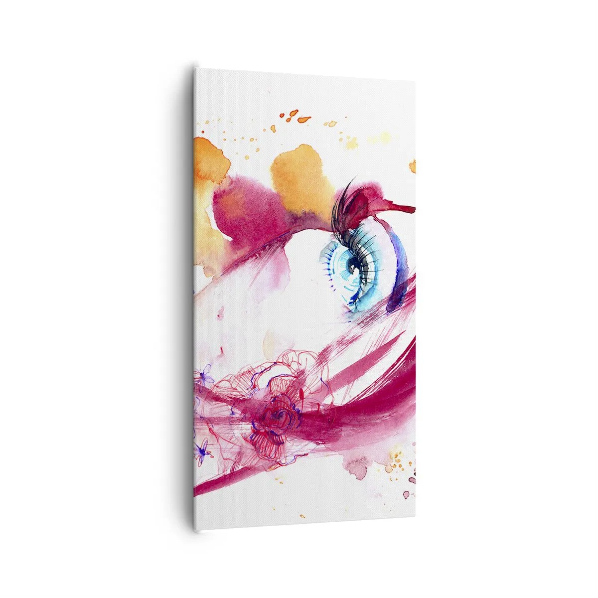 Quadro su tela - Stampe su Tela - Insieme il mondo fiorisce - 65x120 cm