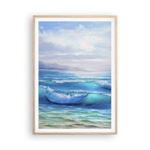 Poster in cornice rovere chiaro - Porta sollievo - 70x100 cm