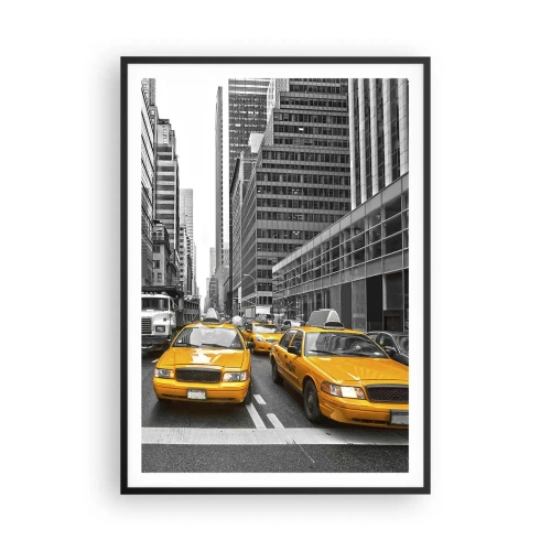 Poster in cornice nera - Siamo noi che coloriamo la città - 70x100 cm
