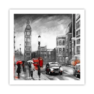 Poster - Una città per niente grigia - 60x60 cm