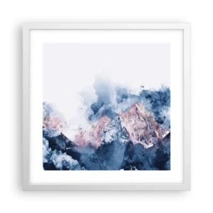 Poster in cornice bianca - Queste si che sono cime! - 40x40 cm