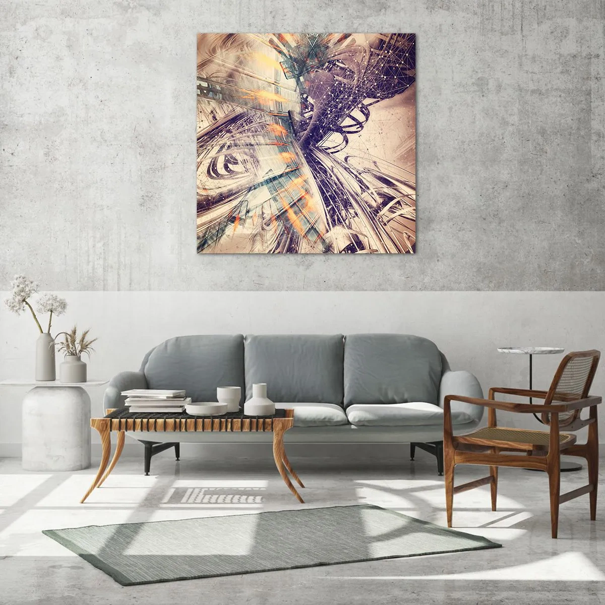 Quadro su vetro - A gran velocità - 70x70 cm