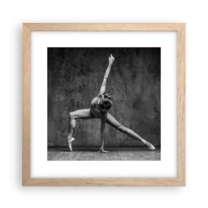 Poster in cornice rovere chiaro - Ideale di equilibrio - 30x30 cm