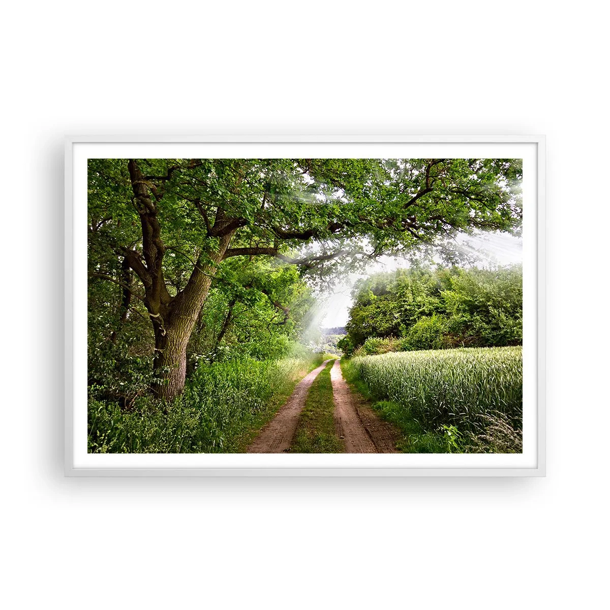 Poster in cornice bianca - Et in Arcadia ego - 100x70 cm