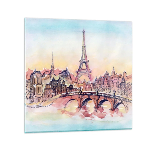 Quadro su vetro - L'unica città così al mondo - 40x40 cm