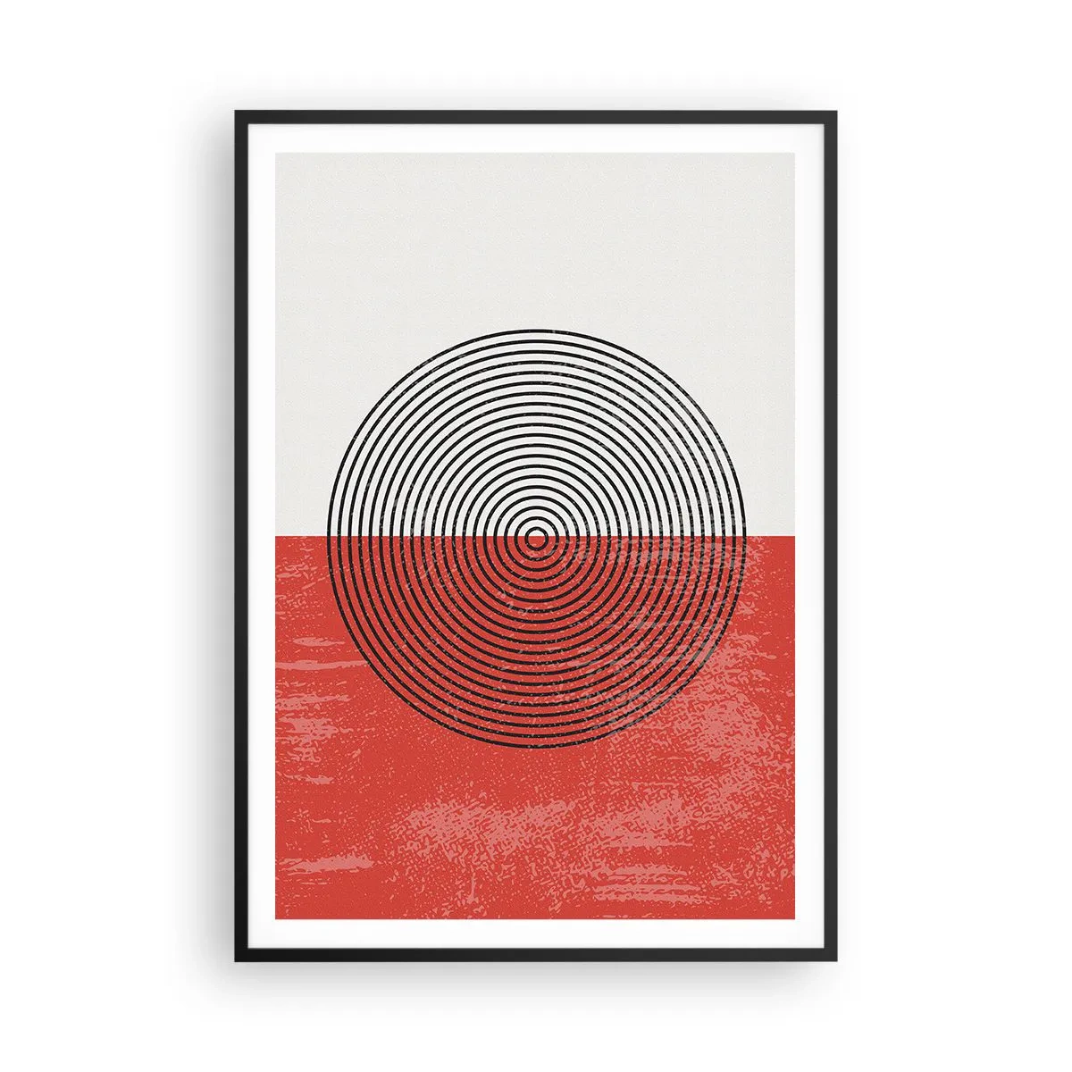 Poster in cornice nera - Dritto al centro - 70x100 cm