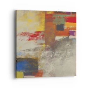 Quadro su tela - Stampe su Tela - Geometria dei colori - 40x40 cm