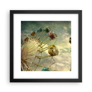 Poster in cornice nera - Il divertimento comincia... - 30x30 cm