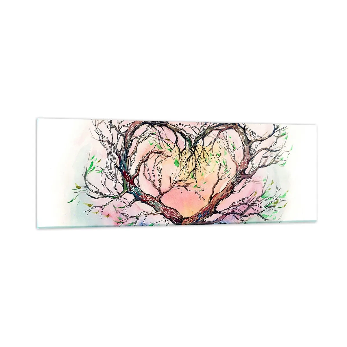 Quadro su vetro - Insieme contro le tempeste - 90x30 cm