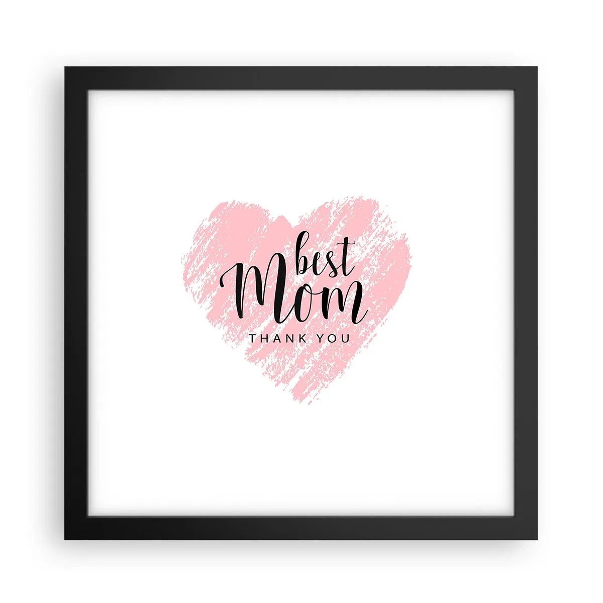 Poster in cornice nera - È sempre il momento giusto - 30x30 cm