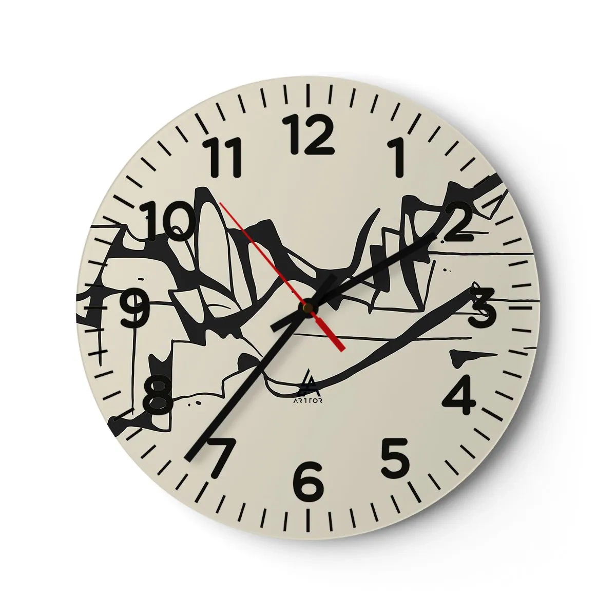 Orologio da parete - Orologio in Vetro - Forse è un paesaggio - 40x40 cm