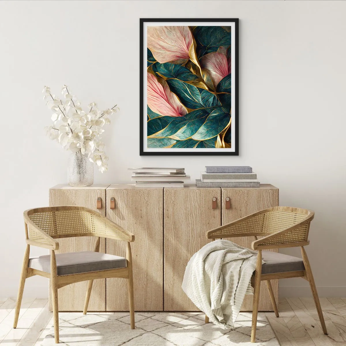 Poster in cornice nera - Stile ed eleganza naturali - 61x91 cm