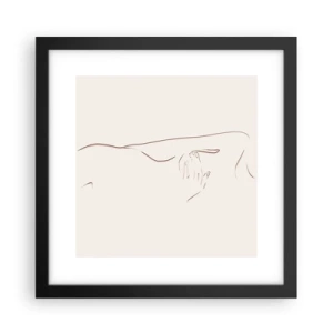 Poster in cornice nera - La forma del desiderio - 30x30 cm