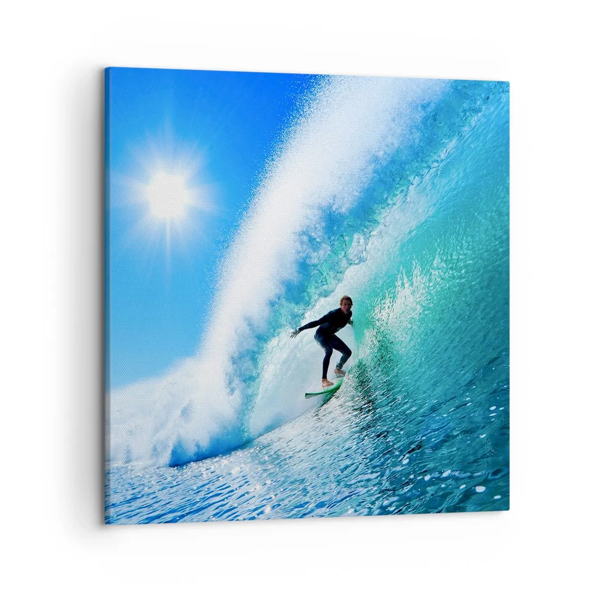 Quadro su tela - Stampe su Tela - Attraverso il grande blu - 50x50 cm