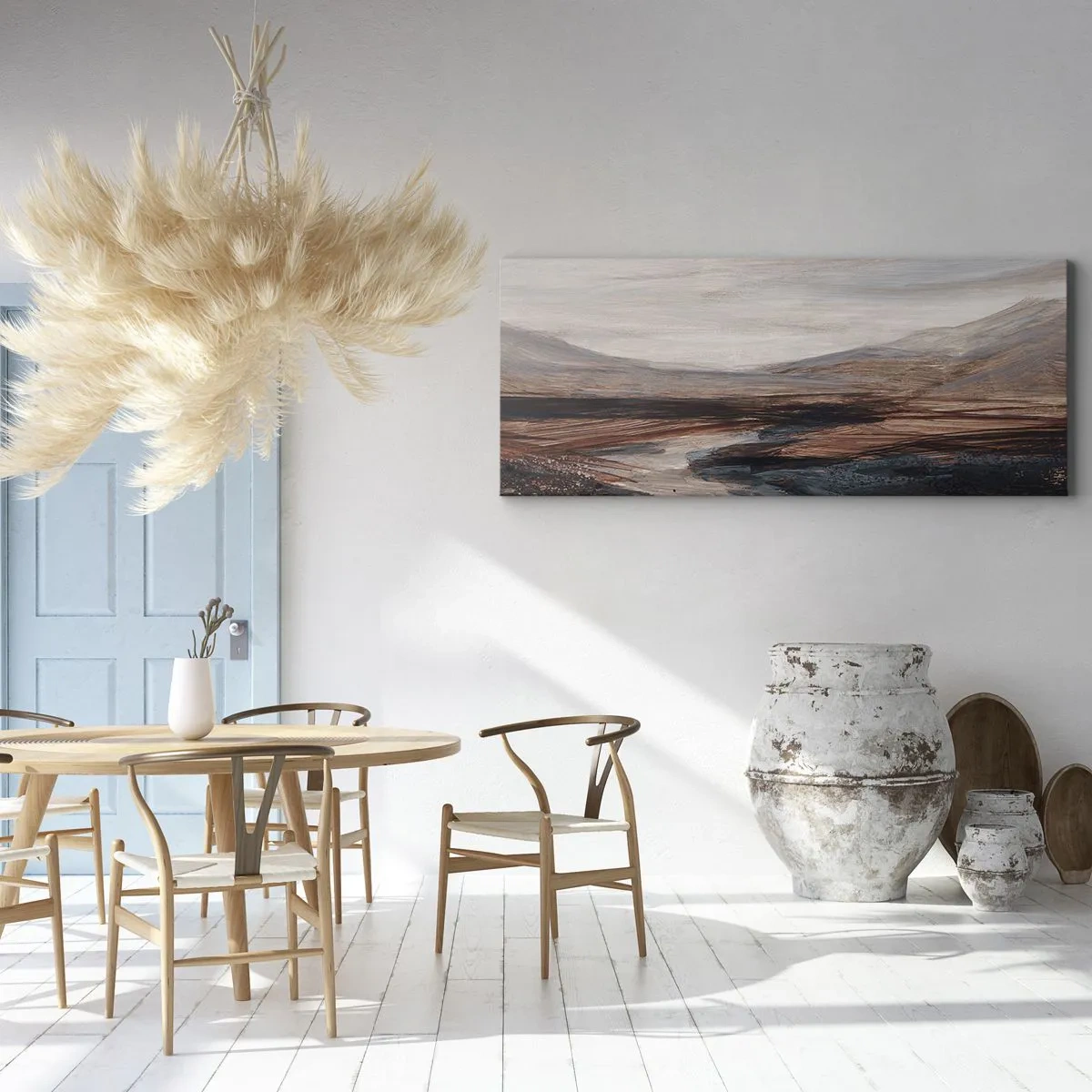 Quadro su tela - Stampe su Tela - Valle tranquilla - 100x40 cm