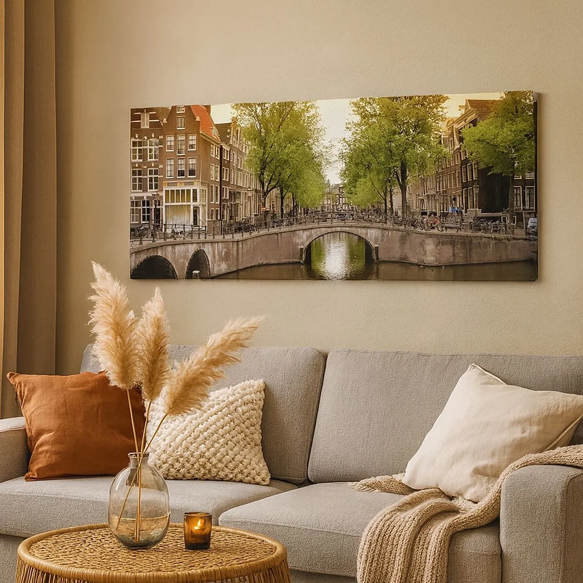 Quadro su tela - Stampe su Tela - In barca o in bicicletta? - 100x40 cm