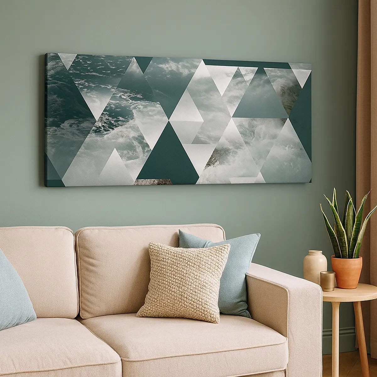 Quadro su tela - Stampe su Tela - Prospettiva di cristallo - 30x30 cm