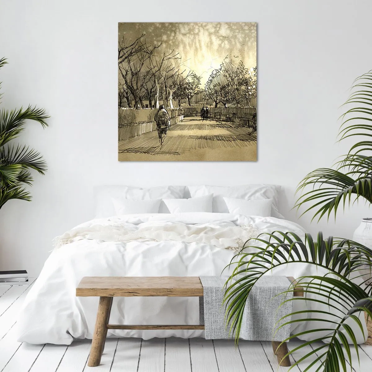 Quadro su tela - Stampe su Tela - Attimo fermato con la penna - 40x40 cm