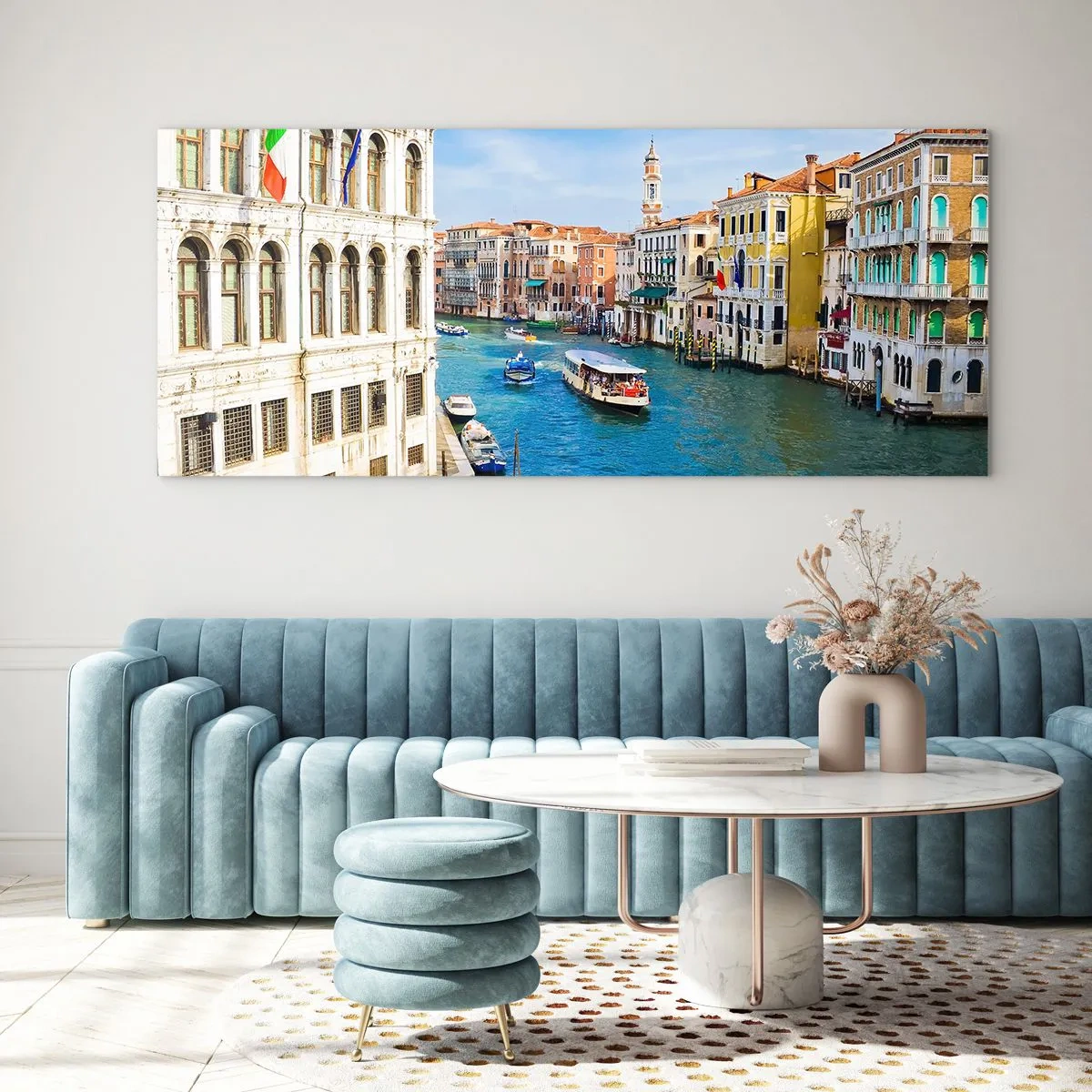 Quadro su vetro - Una circolazione stradale unica al mondo - 90x30 cm