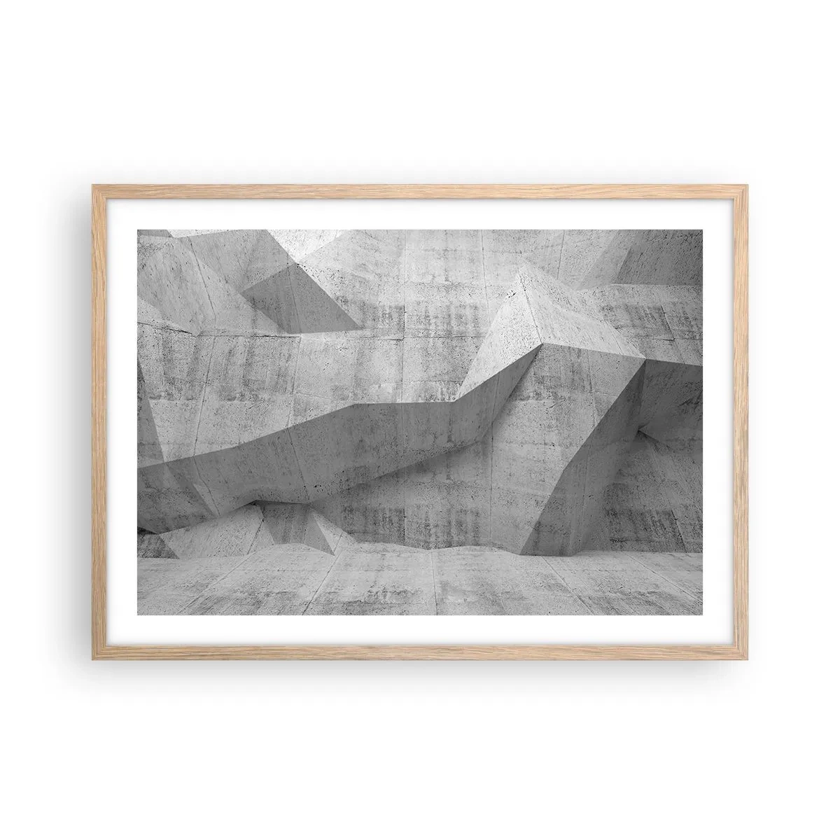 Poster in cornice rovere chiaro - Una vera sfida - 70x50 cm