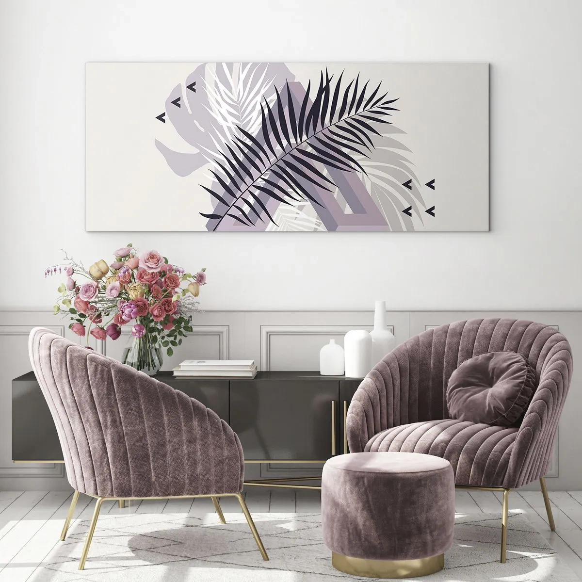 Quadro su vetro - L'ombra dell'ombra - 90x30 cm