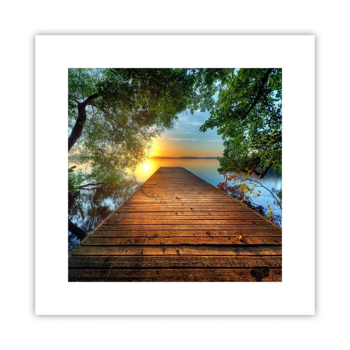 Poster - Non avere fretta, siediti - 30x30 cm