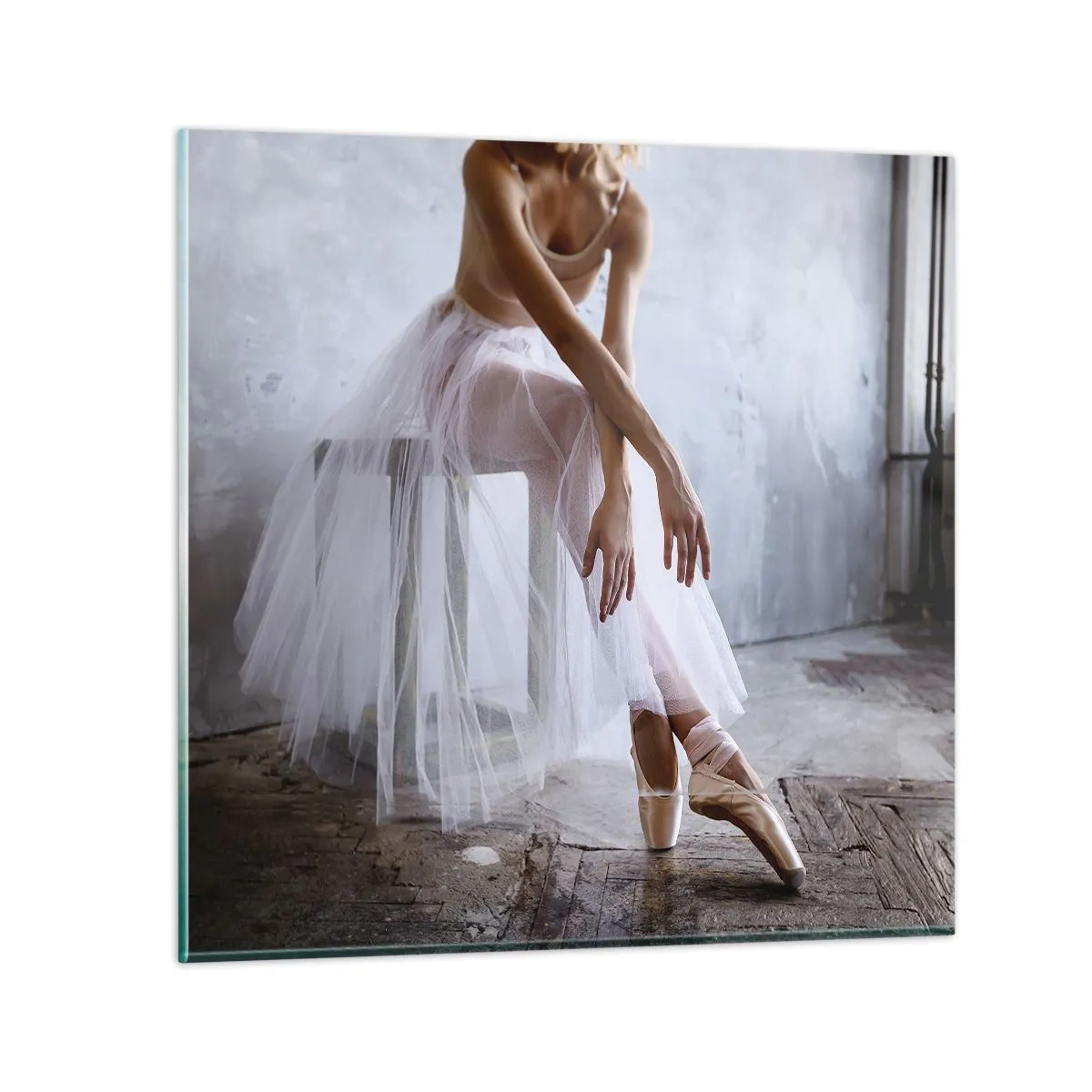 Quadro su vetro - Prima che si accendano le luci del palco - 60x60 cm